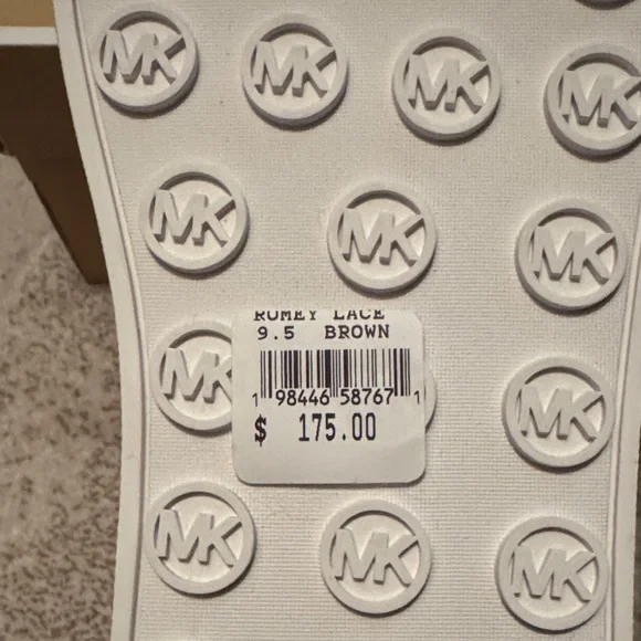 Michael Kors Black and Gold Star Sneakers - Picture 4 of 6